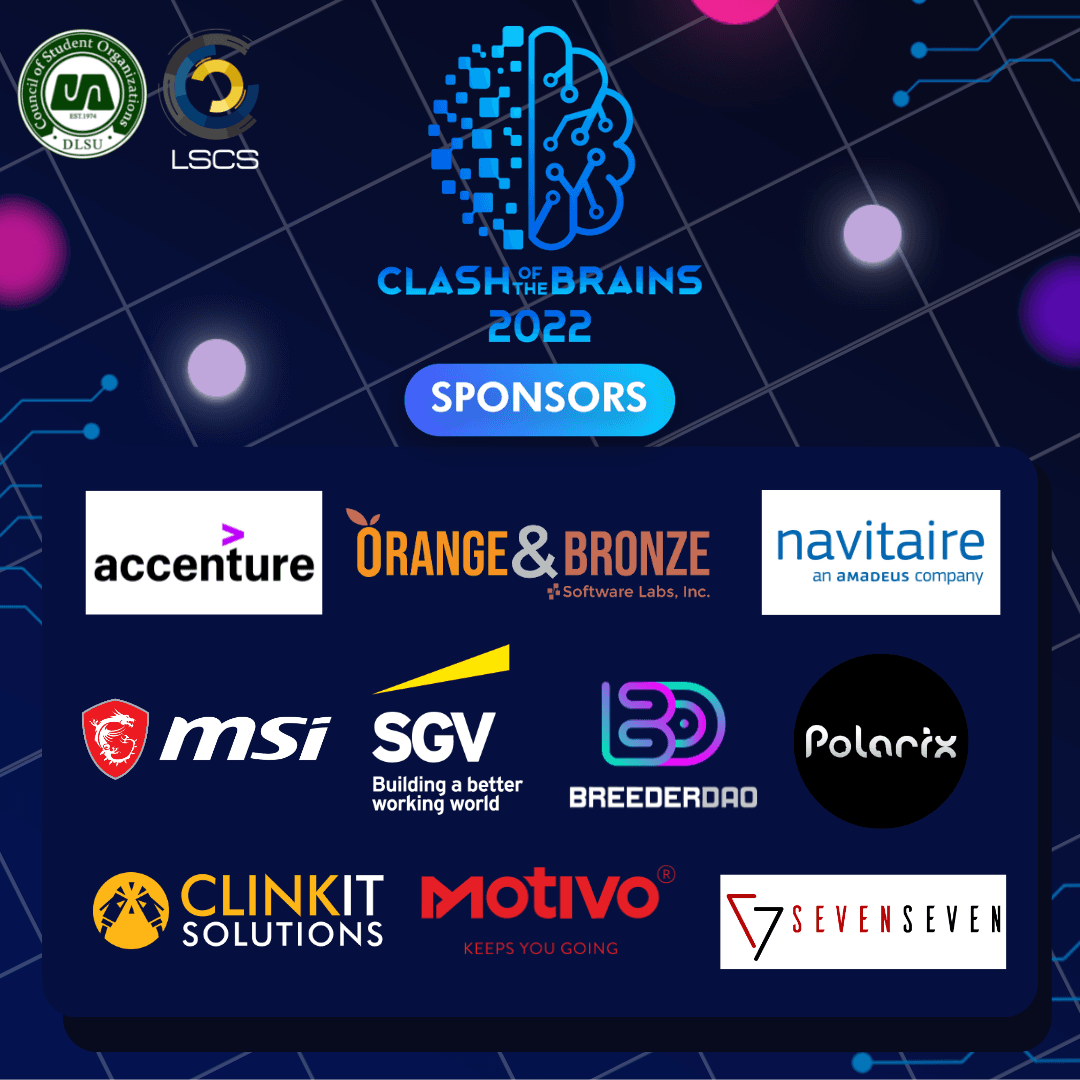 DLSU Clash of the Brains 2022 Sponsors