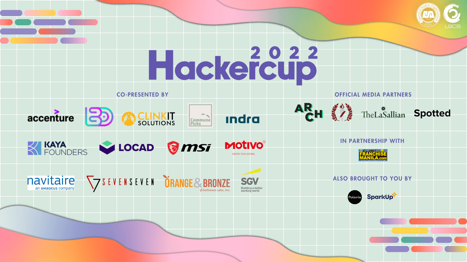 DLSU Hackercup 2022 Sponsors