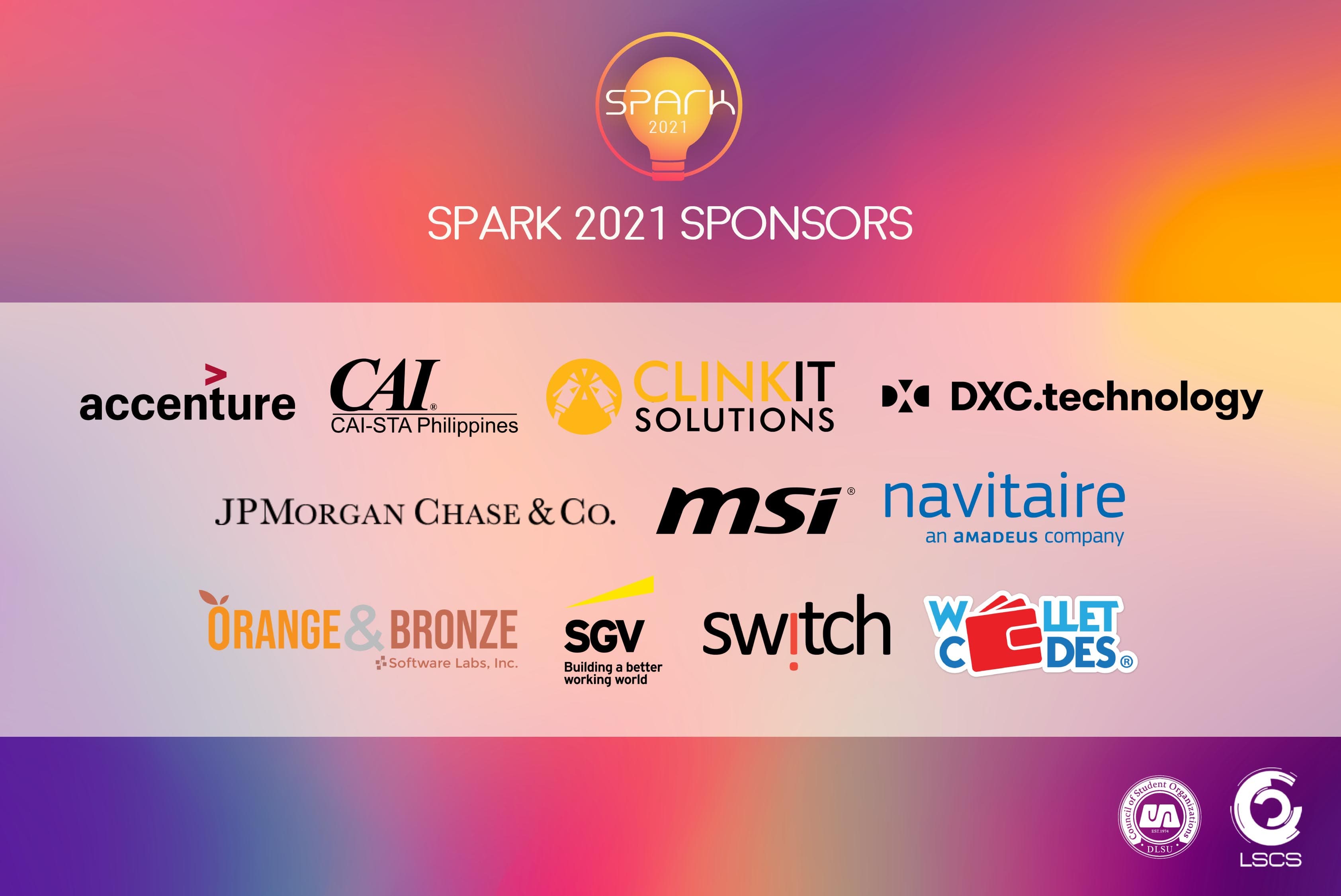 DLSU SPARK 2021 Sponsors